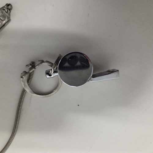 De colección The Hustler Whistle Inglaterra, Policía, Entrenador, Cromo Plateado con Correa para el Cuello - Imagen 5 de 5