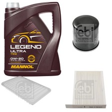 FEBI BILSTEIN Inspektionspaket 5L MANNOL Legend Ultra 0W-20 für Suzuki Splash