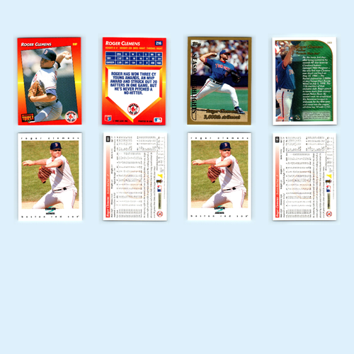 Roger Clemens Lot 70 Baseball Cards 1998 Bowmans Best Toronto Blue Jays Set MLB - Picture 14 of 15