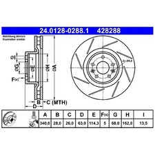 2x Bremsscheibe vorne für Renault Megane 3 BZ0/1 DZ0/1 | 451973