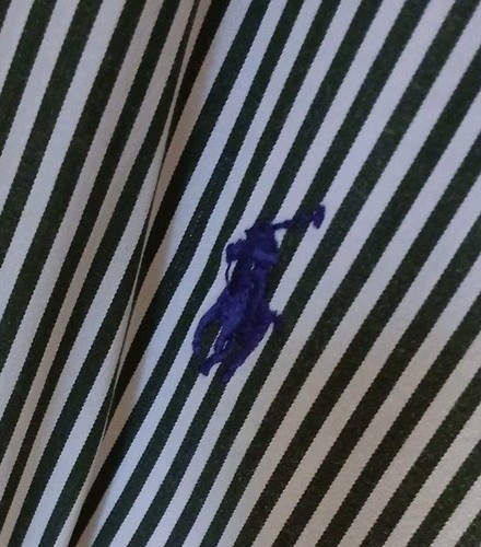 Ralph Lauren Classic Fit Dress Shirt Men Sizr 4XL Big Blue White Stripe Preppy - Picture 4 of 10
