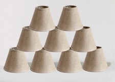 Urbanest Set of 5 Navy Blue Cotton Chandelier Lamp Shade, 3 inch by 6 inch by 5 inch, Clip on, Hardback Urbanest Set of 5 Navy Blue Cotton Chandelier Lamp Shade, 3 inch by 6 inch by 5 inch, Clip on, Hardback