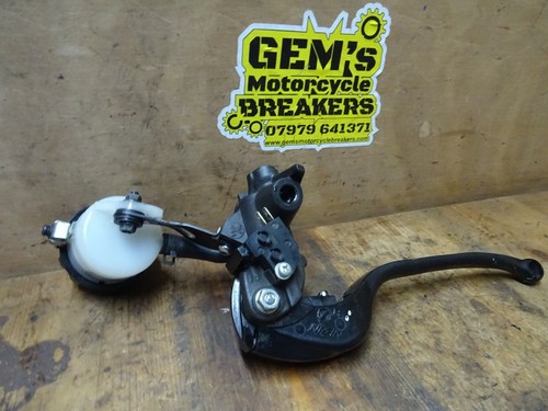 2015 Kawasaki ZX6 ZX636 Brake Lever Reservoir Master Cylinder Assembly - Picture 4 of 4