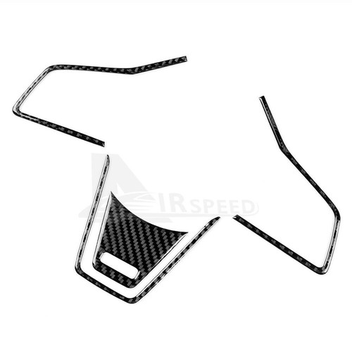 Para Subaru WRX 2022-2024 Volante Botón Negro Fibra de Carbono Cubierta de Borde - Imagen 6 de 8