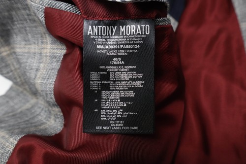 Antony Morato Formal Collection Anika Slim Fit Blazer Homme Petit Lin Mélange - Picture 10 of 11