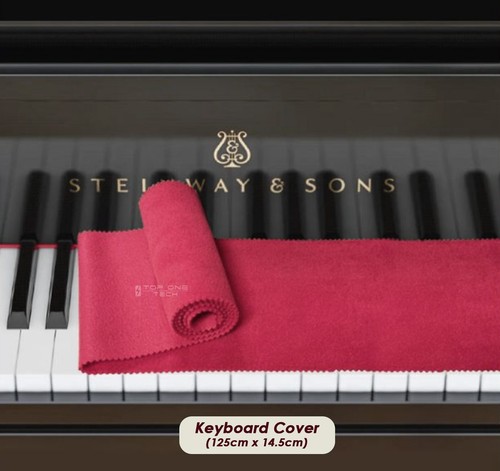 Luxury Five Pieces Upright Piano Top Velvet Cover Set Pedal Keyboard Pad 4423FY - Picture 4 of 11