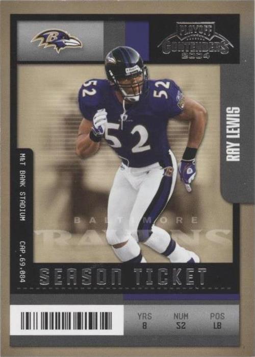 2004 Playoff Contenders Ray Lewis #10 - 1 of 2