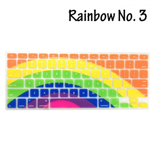 Rainbow Keyboard Silicone Cover Protector for Apple Macbook Air Pro 13 15 Retina - Picture 10 of 13