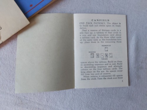 Vintage 1933 GAMES Book Patience WD & HO Wills & Benno Patience Books - Imagen 7 de 9