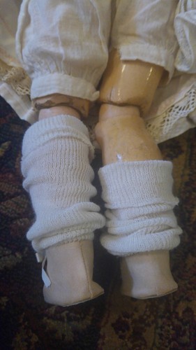 Antike Heinrich Handwerck, Simonn&Halbig deutsche Porzellanpuppe 24 Zoll - Bild 9 von 9