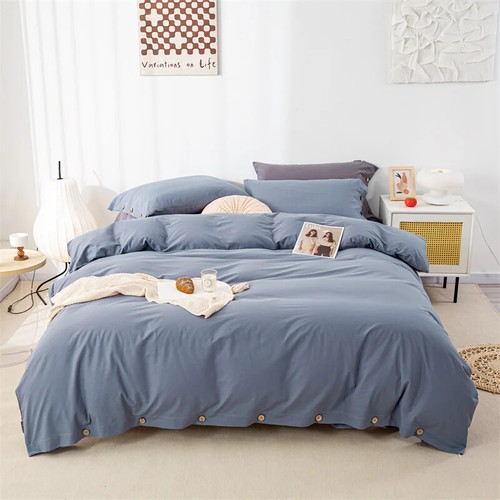 3tlg 100% Baumwolle Bettwäsche Set Doppel Bettbezug Set Baumwolle King Size Bettwäsche Set - Bild 22 von 35