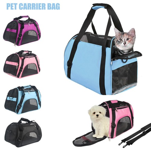 Cat Carrier Bag Soft Fabric Travel Folding Pet Dog Puppy Kennel Carry Cage Crate - Picture 2 of 64