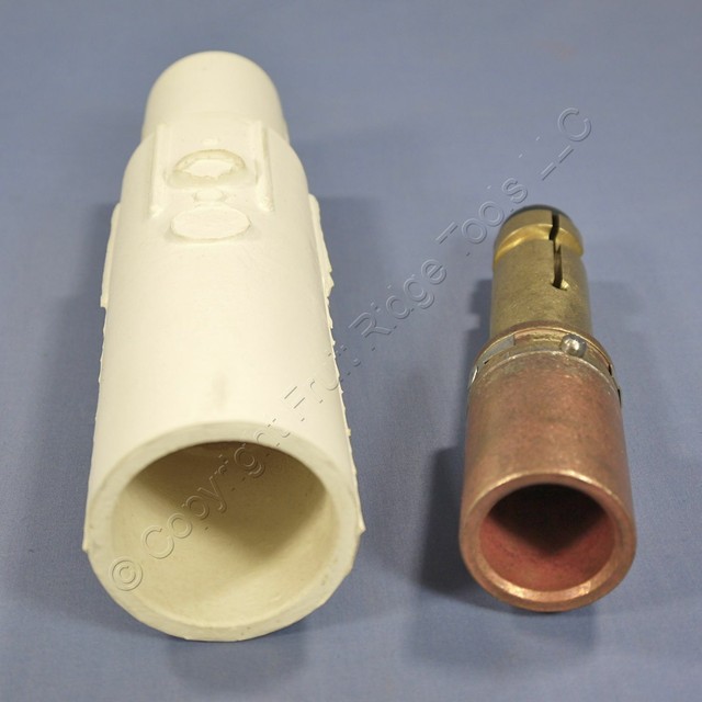 Leviton Brown 16 Series Male Detachable Cam-Type Plug 600A 600V Crimped 16D32-H