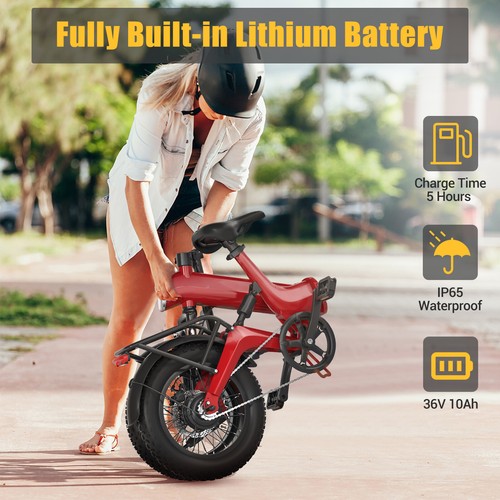 350W Folding Electric Bike Bicycle Sports City Commuter E-Bike UL 2849 Certified - Picture 45 of 49