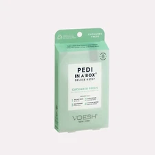 Voesh Pedi In A Box Deluxe 4 Step Pedicure Cucumber 1 Case (50 Packs) 2023