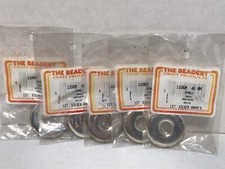 Lot of 5 pkgs. NOS The Beadery 40mm Donuts 1106M 127 Silver Washed