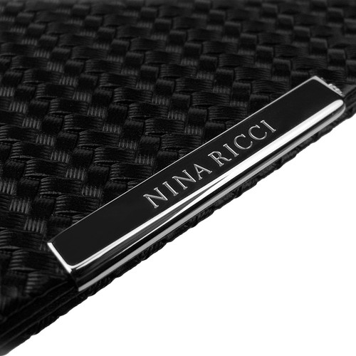 Custodia carta di credito Nina Ricci - extra piatta 1 cm, pelle assegno carte astuccio NUOVO - Foto 2 di 9