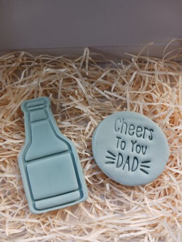 Beer Bottle Cookie Cutter Spec-Ale Embossing Stamp Fondant dough Pastry Father - Picture 12 of 18