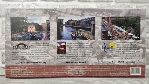 Awesomeness is Lowell Massachusetts Commemorative Board Game NEW 2018 Sealed - Picture 2 of 2