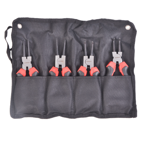Heavy Duty 7inch Internal External Circlip Straight Bent 4pc Snap Ring Plier Set - Picture 5 of 5