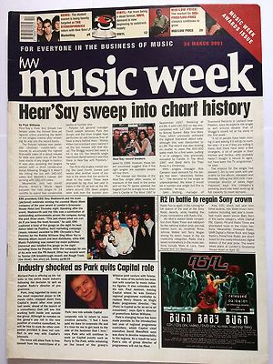 MUSIC WEEK MAGAZINE  24 MARCH 2001  AWARDS ISSUE   LS