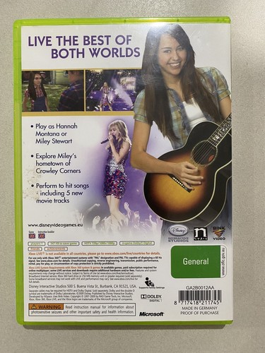 Microsoft Xbox 360 ๐ฎ Hannah Montana The Movie Complete Like New - Picture 2 of 3