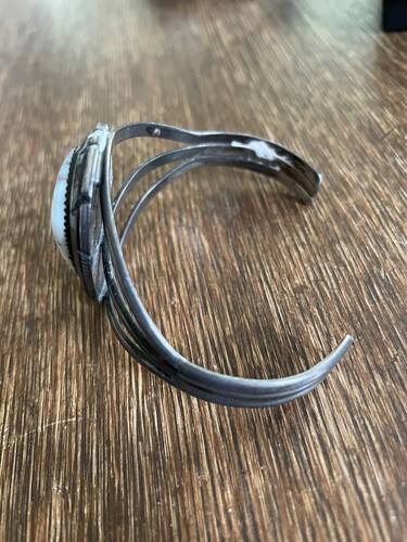 Stunning Sterling Silver JJ Jimmy Johnson Turquoise Cuff Bracelet - Picture 4 of 5