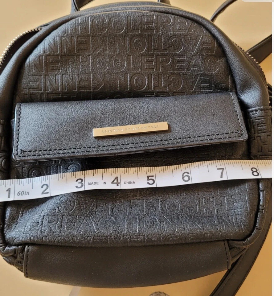 Kenneth Cole Reaction Pequeña Negra Mujer Mochila Cartera Nueva con Etiqueta Foto 4 de 4