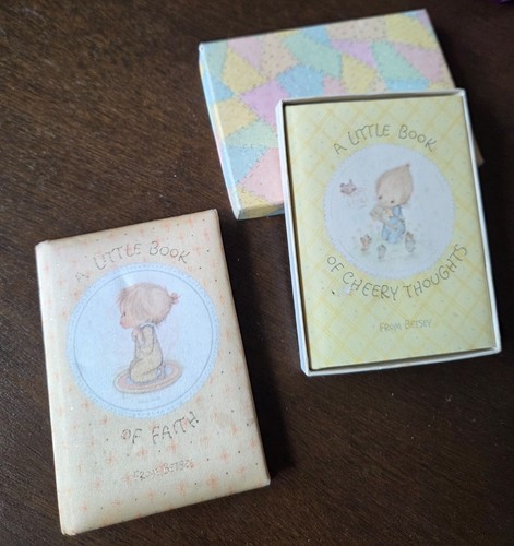 Vintage Betsey Clark A Little Book of Faith of Cheery Thoughts Hallmark Set - Picture 8 of 9