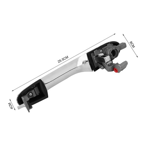 For Fiat 500 & 500C Near Passenger /Left Side Chrome Outer Door Handle 735592026 - Picture 12 of 13