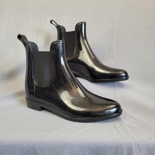 Women's Unbranded Rain Boots - Shiny  Black - Size EU40 - Picture 1 of 8