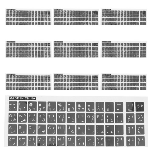 10 Blatt Aufkleber für Computer-Arabisch-Tastatur, universelle Aufkleber für - Bild 8 von 12