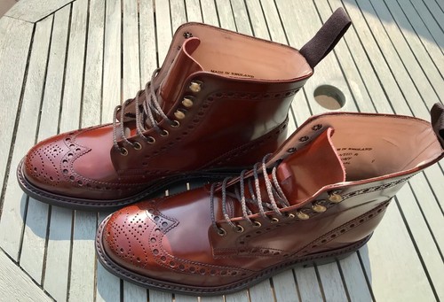 £ Tweed Size 375 Leather Støvler Rrp Brown High Shine 11 Cheaney zqRW61Bq