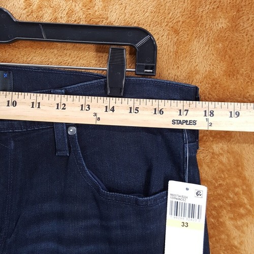 PAIGE Jeans Mens Size 33 Dark Wash Slim Straight Stretch FEDERAL $199 - Picture 6 of 9