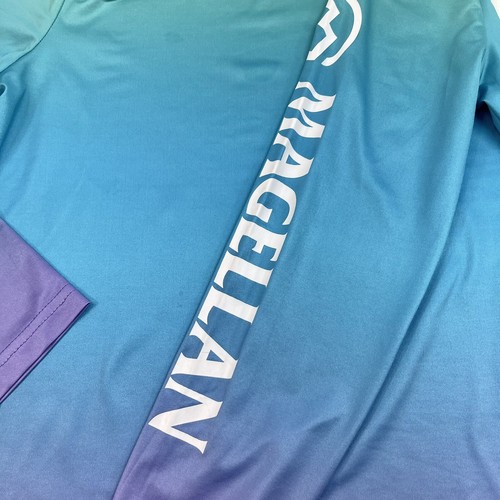 Magellan Outdoor Moisture-Wicking Boyfriend Fit Fish Gear Multicolor Top Girls S - Picture 9 of 11