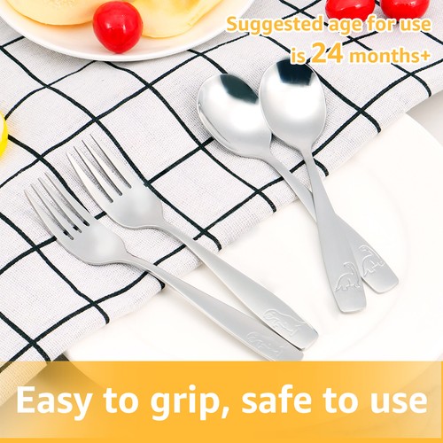 10/20Pcs Toddler Silverware Set Rustproof Kids Utensil Set Children Silverware( - Picture 5 of 14