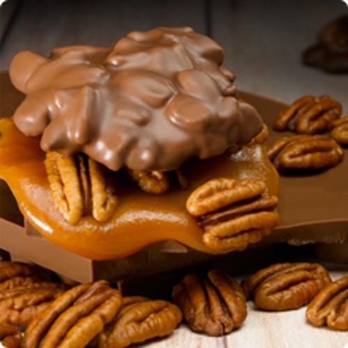 Lammes Candies Longhorns Milk Chocolate Pecans & Caramel 6 oz. Dessert, Pantry - Picture 2 of 3