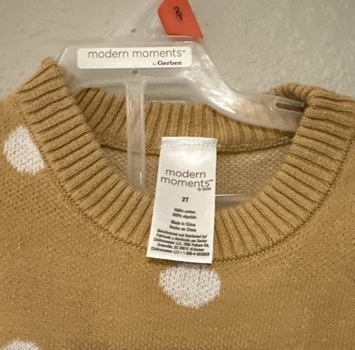 Modern Moments Gerber Mustard Polka Dot 2 Piece 2T - Picture 4 of 4