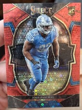Josh Paschal RC 2022 Select Football Concourse Level Red Disco Prizm #/49 SP