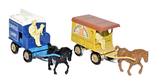 Vtg Lledo Days Gone Horse Drawn Delivery Carts Windmill Bakery & Express Dairy - Picture 7 of 9