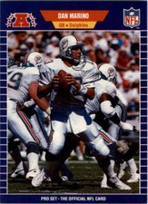 1989 Pro Set #220 Dan Marino Miami Dolphins NFL HOF PITT Panthers
