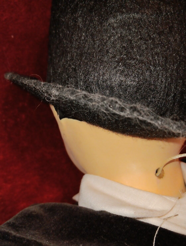 Antica bambola ventriloquo Charlie McCarthy 21" funzionante anni 30 leggi bene - Foto 13 di 16