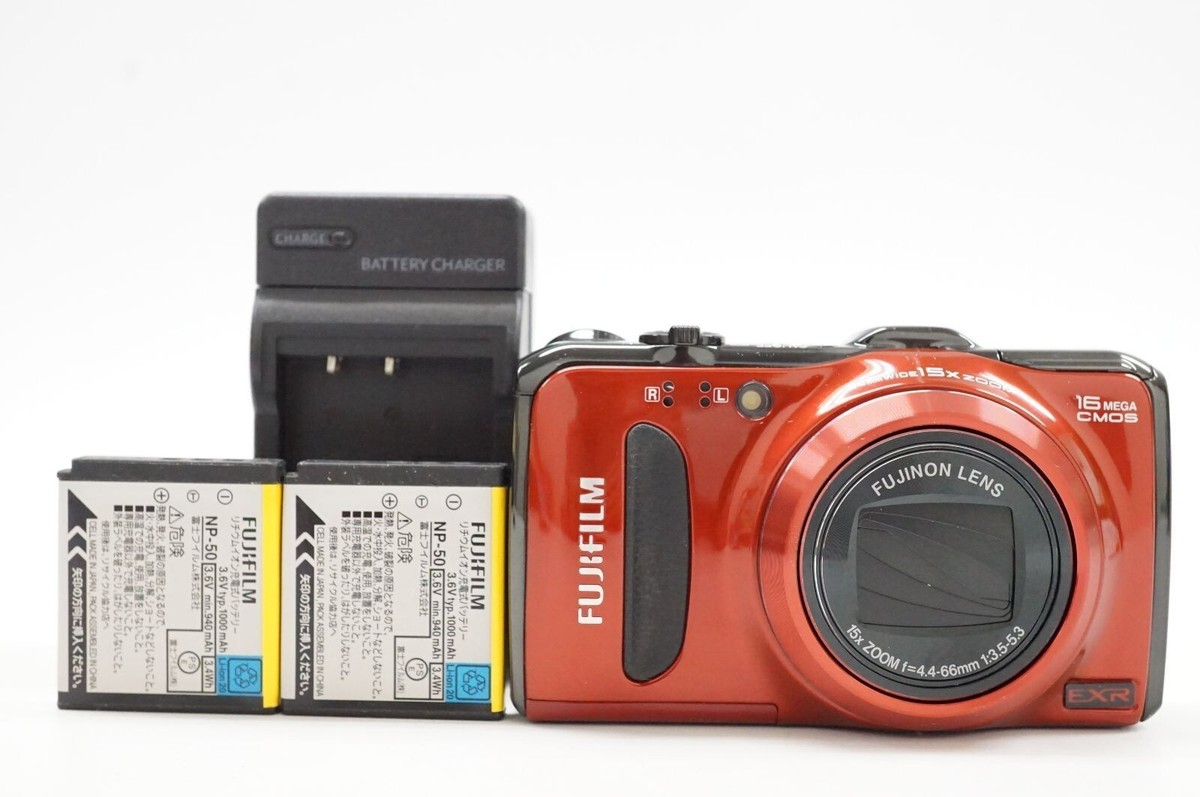 FUJIFILM FUJIFILM FINEPIX F550EXR Red Compact Digital Camera