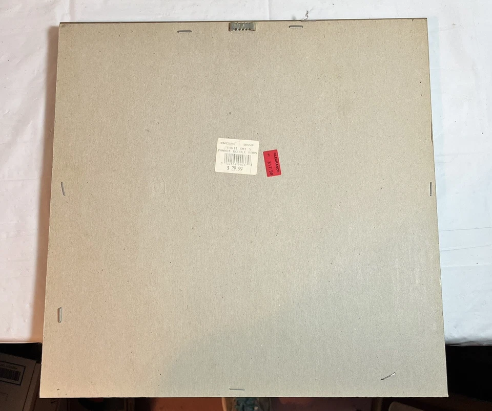 WHIMSICAL ROOSTER PRINT ~ USA FLAG Matted/Framed 13 X 13 Inches - Image 4 of 4