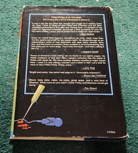 1986 DEAD AIR Mike Lupica New York Crime Investigator Novel Book Club Edition hc - Picture 5 of 5