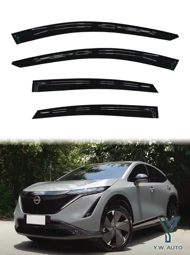 For Nissan Ariya 2023-ON Window Visor Vent Sun Shield Rain Guard Door Visor - Picture 2 of 6