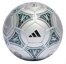 Adidas Unisex MESSI Club Soccer Ball Silver Blue Football SZ5 Match Balls IA0972