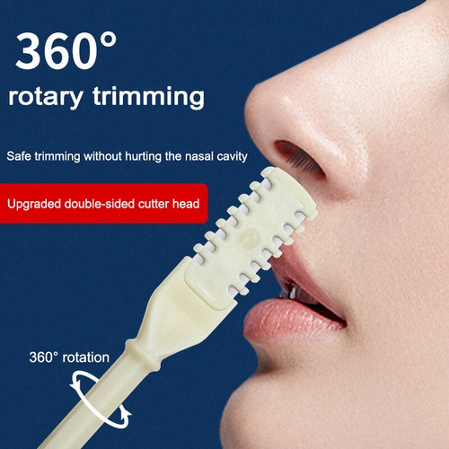 Double Head Nose Hair Trimmer Portable Earpick Nose Ear Hair Removal Trimmer Le - Picture 2 of 16