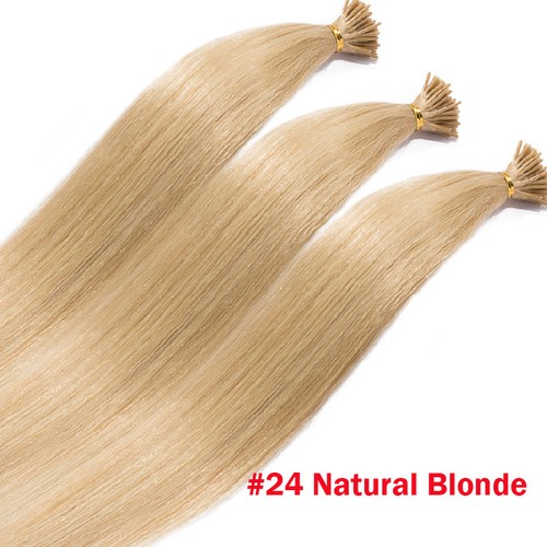 Micro anillo preadjunto con extensiones de cabello humano Remy real Russian Stick I Tip 20" MF - Imagen 11 de 26