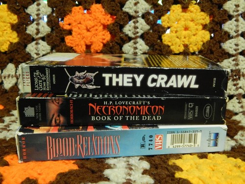 Blood Relations + Necronomicon: Book of the Dead + They Crawl (VHS x 3) Horror - Picture 4 of 4